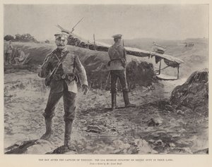 天佑夺取之后的第二天，第12位俄罗斯步兵哨兵在他们的队伍中执行任务 作者 亨利·查尔斯·塞普金斯·赖特